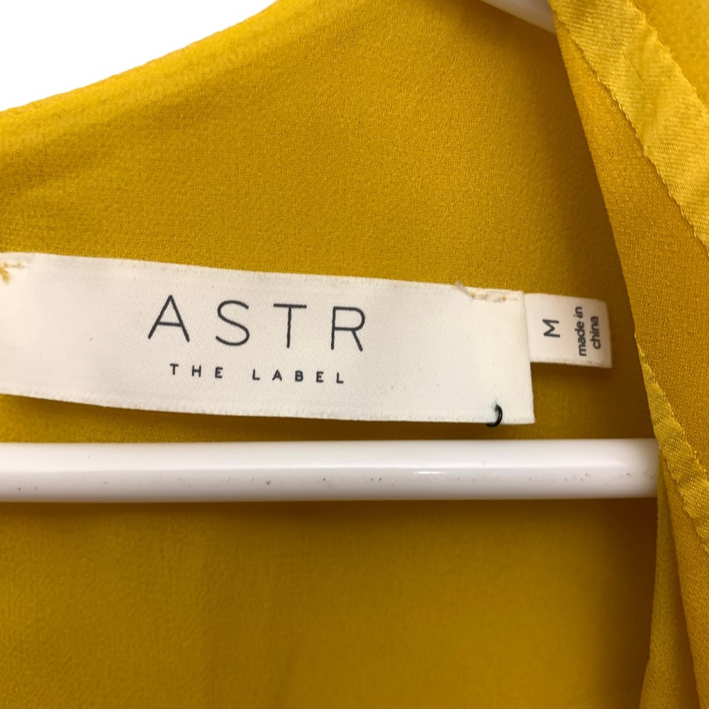 ASTR The Label Yellow Textured Ruffle Dress - Picture 9 of 12